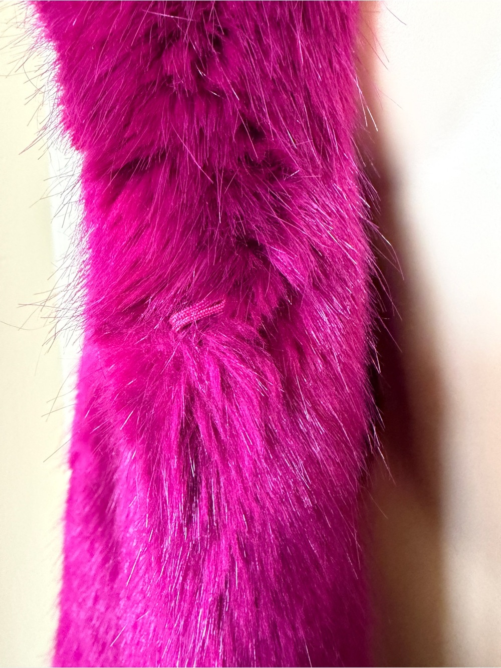 TOPSHOP Fuschia Faux Fur Jacket - Picture 6 of 11